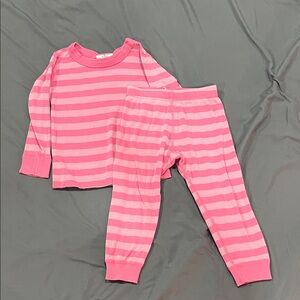 Hanna Andersson Pink Striped Pajama Set